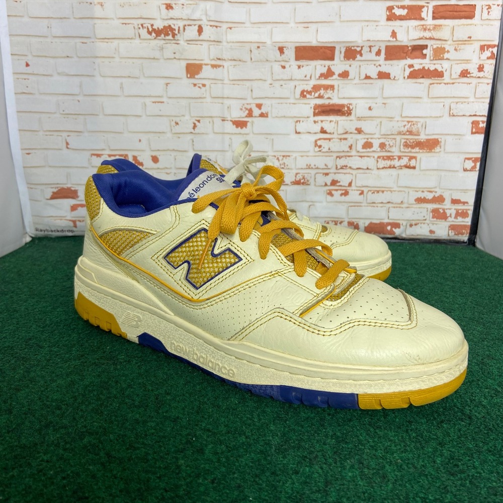 New Balance 550 X Aime Leon Dore Mens 10.5 Masaryk Gym Yellow Sneakers BB550A2